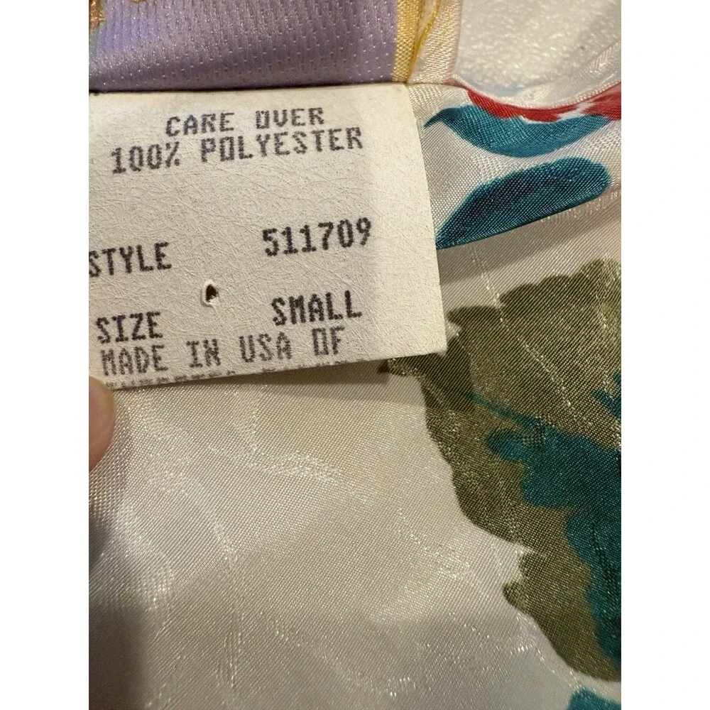 Vtg California Dynasty Lingerie Dress Small Floral Bridal Festival Twee Coquette
